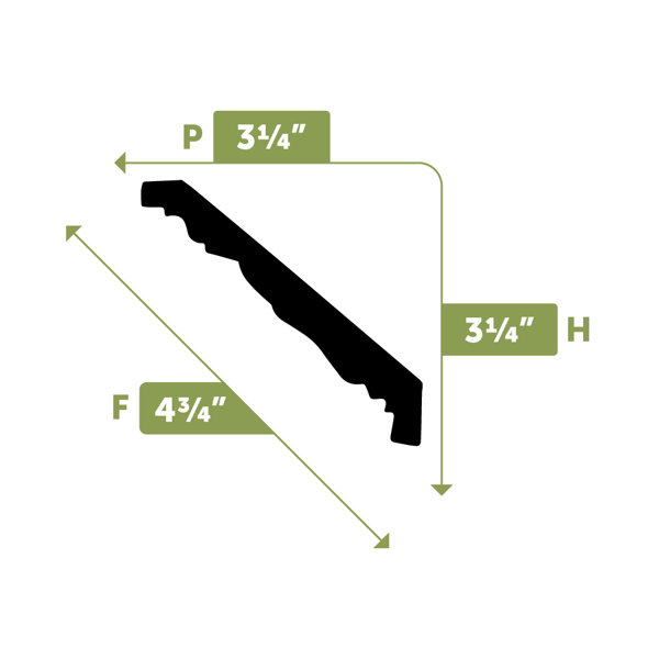 PCI Enterprises Fleur De Lis Crown Moulding & Reviews Wayfair